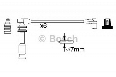 BOSCH 0986357055 -  Комплект проводов зажигания