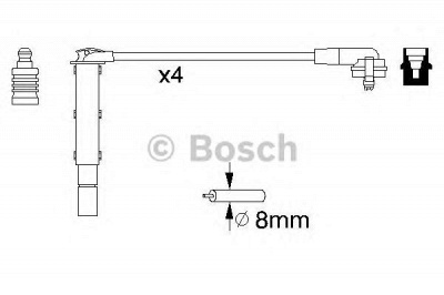 BOSCH 0986357090 -  Комплект проводов зажигания