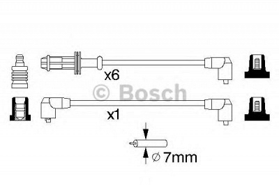 BOSCH 0986357120 -  Комплект проводов зажигания