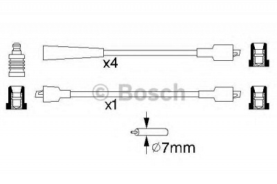 BOSCH 0986357133 -  Комплект проводов зажигания