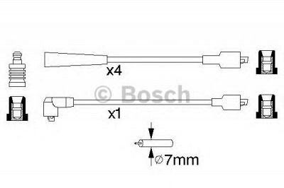 BOSCH 0986357138 -  Комплект проводов зажигания