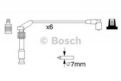BOSCH 0986357143 -  Комплект проводов зажигания