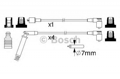 BOSCH 0986357148 -  Комплект проводов зажигания