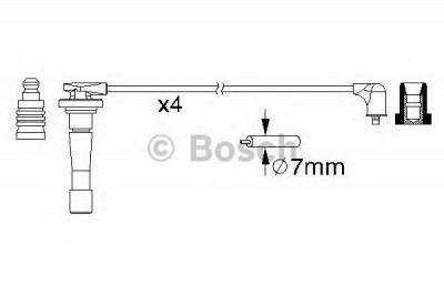 BOSCH 0986357150 -  Комплект проводов зажигания