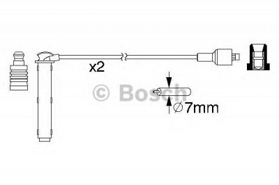 BOSCH 0986357154 -  Комплект проводов зажигания