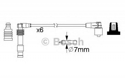 BOSCH 0986357162 -  Комплект проводов зажигания