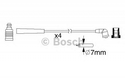 BOSCH 0986357195 -  Комплект проводов зажигания