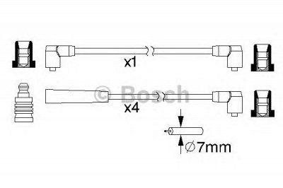 BOSCH 0986357216 -  Комплект проводов зажигания