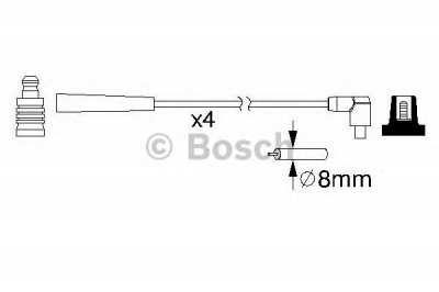 BOSCH 0986357221 -  Комплект проводов зажигания