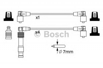 BOSCH 0986357233 -  Комплект проводов зажигания