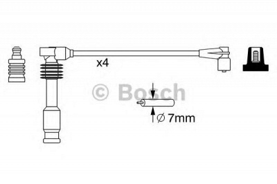 BOSCH 0986357237 -  Комплект проводов зажигания