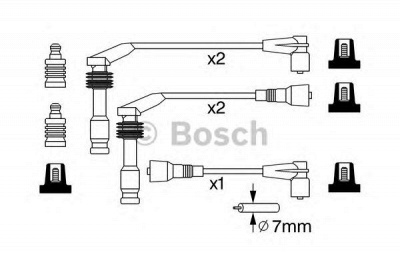 BOSCH 0986357242 -  Комплект проводов зажигания