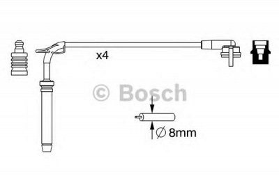 BOSCH 0986357245 -  Комплект проводов зажигания