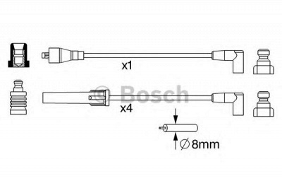 BOSCH 0986357246 -  Комплект проводов зажигания