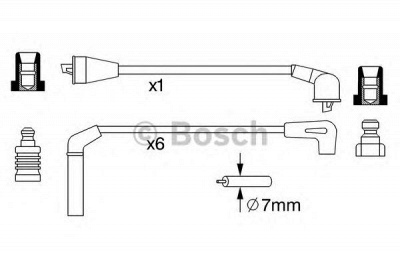 BOSCH 0986357248 -  Комплект проводов зажигания