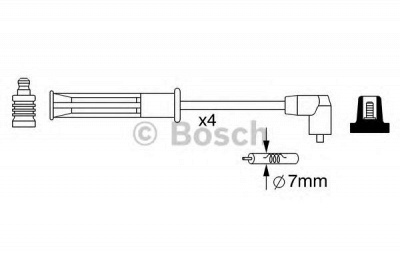 BOSCH 0986357253 -  Комплект проводов зажигания
