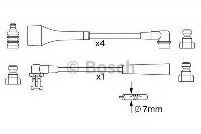 BOSCH 0986357254 -  Комплект проводов зажигания