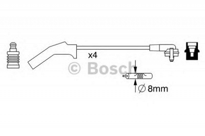BOSCH 0986357257 -  Комплект проводов зажигания