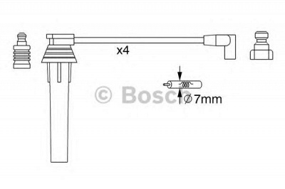 BOSCH 0986357270 -  Комплект проводов зажигания