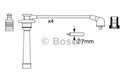BOSCH 0986357272 -  Комплект проводов зажигания