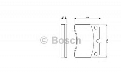 BOSCH 0986424099 -  Комплект тормозных колодок, дисковый тормоз