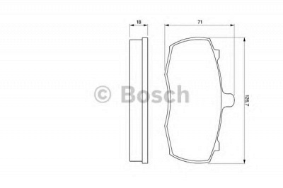 BOSCH 0986424113 -  Комплект тормозных колодок, дисковый тормоз