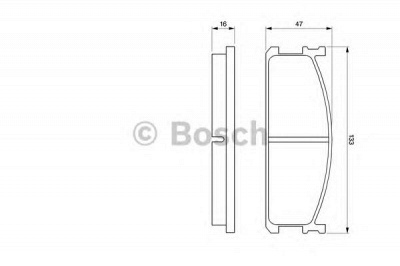BOSCH 0986424157 -  Комплект тормозных колодок, дисковый тормоз