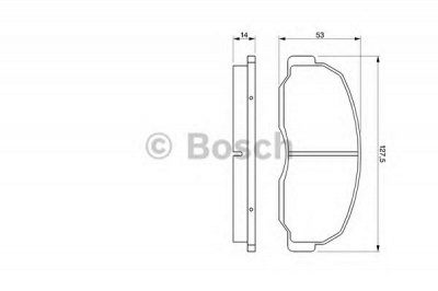 BOSCH 0986424180 -  Комплект тормозных колодок, дисковый тормоз