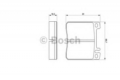 BOSCH 0986424190 -  Комплект тормозных колодок, дисковый тормоз