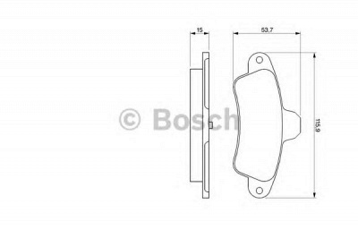 BOSCH 0986424277 -  Комплект тормозных колодок, дисковый тормоз