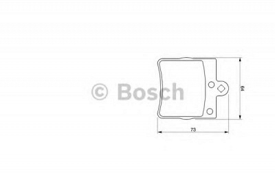 BOSCH 0986424519 -  Комплект тормозных колодок, дисковый тормоз