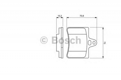 BOSCH 0986424580 -  Комплект тормозных колодок, дисковый тормоз