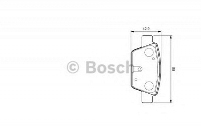 BOSCH 0986424594 -  Комплект тормозных колодок, дисковый тормоз