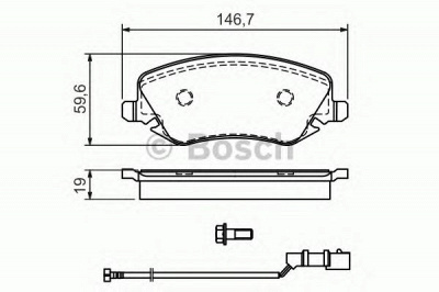 BOSCH 0986424679 -  Комплект тормозных колодок, дисковый тормоз