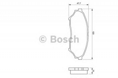 BOSCH 0986424713 -  Комплект тормозных колодок, дисковый тормоз