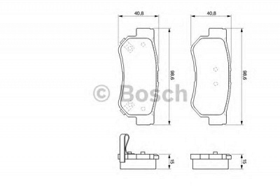 BOSCH 0986424728 -  Комплект тормозных колодок, дисковый тормоз