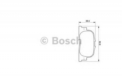 BOSCH 0986424730 -  Комплект тормозных колодок, дисковый тормоз
