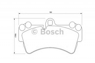 BOSCH 0986424739 -  Комплект тормозных колодок, дисковый тормоз