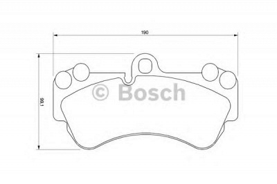BOSCH 0986424740 -  Комплект тормозных колодок, дисковый тормоз