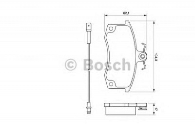 BOSCH 0986424783 -  Комплект тормозных колодок, дисковый тормоз