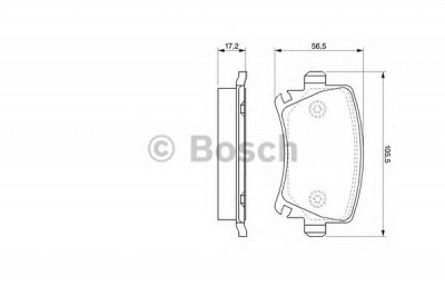 BOSCH 0986424824 -  Комплект тормозных колодок, дисковый тормоз