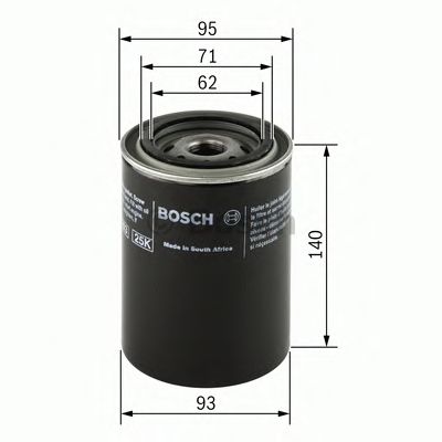 BOSCH 0986452001 -  Масляный фильтр