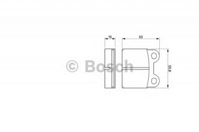 BOSCH 0986460101 -  Комплект тормозных колодок, дисковый тормоз