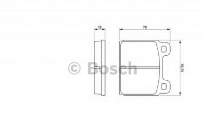 BOSCH 0986460113 -  Комплект тормозных колодок, дисковый тормоз