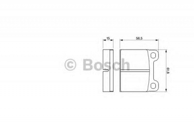 BOSCH 0986460346 -  Комплект тормозных колодок, дисковый тормоз