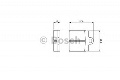 BOSCH 0986460701 -  Комплект тормозных колодок, дисковый тормоз