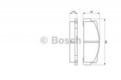 BOSCH 0986460736 -  Комплект тормозных колодок, дисковый тормоз