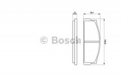 BOSCH 0986460741 -  Комплект тормозных колодок, дисковый тормоз