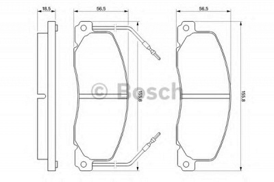 BOSCH 0986460946 -  Комплект тормозных колодок, дисковый тормоз