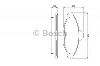 BOSCH 0986460949 -  Комплект тормозных колодок, дисковый тормоз